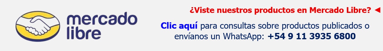 ¿Viste nuestros productos en Mercado Libre? Clic aquí para consultas